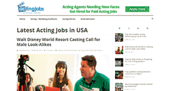 Desktop Screenshot of acting-jobs.net
